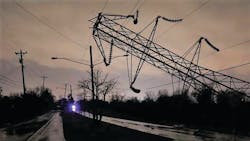 A TVA transmission tower lays on the ground after and EF-3 tornado ripped through the Nashville area March 4. A TVA transmission tower lays on the ground after and EF-3 tornado ripped through the Nashville area March 4.
