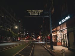 Shelter-in-place sign in South Of Market (SOMA) in San Francisco, California. On March 22, PG&E delivered nearly 1 million safety masks to healthcare professionals in California. Shelter-in-place sign in South Of Market (SOMA) in San Francisco, California. On March 22, PG&E delivered nearly 1 million safety masks to healthcare professionals in California.