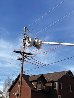 Once the crew made some necessary adjustments, installation was simple and like that of most any covered wire.