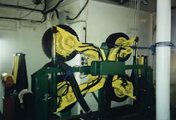 A new type of machine has been developed from Tesmec’s existing proprietary technology used for pulling continuous cable. A new type of machine has been developed from Tesmec’s existing proprietary technology used for pulling continuous cable.