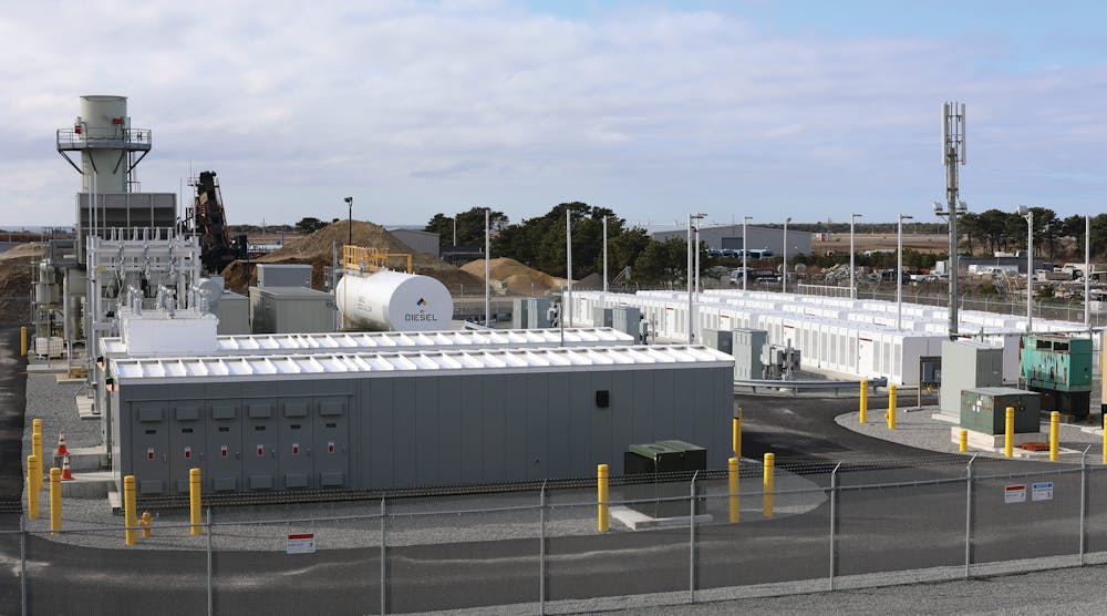 Tesla batteries and combustion turbine generator meet Nantucket&apos;s increasing load demand.