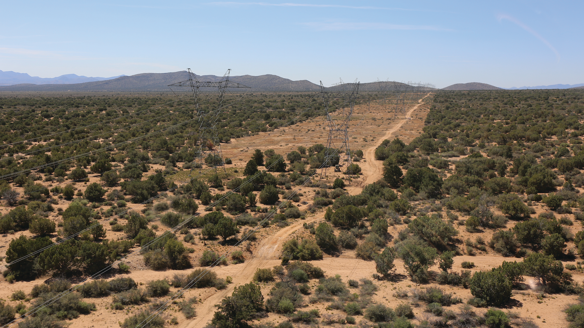 The aerial view of IVM is shown before and after in the Desert Southwest.