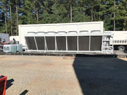 Travel-ready external cooler helps to arrange mobile equipment to fit available footprint. Travel-ready external cooler helps to arrange mobile equipment to fit available footprint.