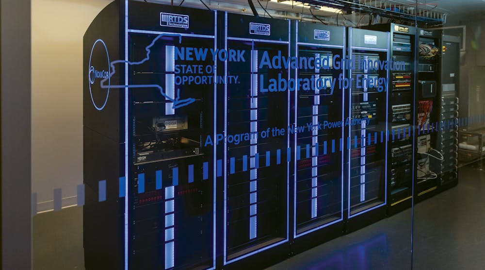Advanced grid innovation lab for energy data center room.