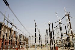(A) Outdoor switchyard at 400/220-kV Bhiwadi substation.