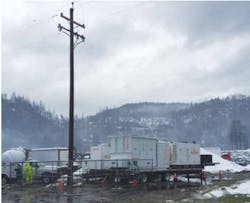 500-kW, 12-kV PowerPak supplies emergency power in Orleans, California, during winter storm. 500-kW, 12-kV PowerPak supplies emergency power in Orleans, California, during winter storm.