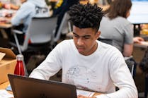 ComEd STEM Programs student participating in Power Challenge online programming content