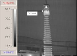 Figure 6. IR image showing normal oil level.