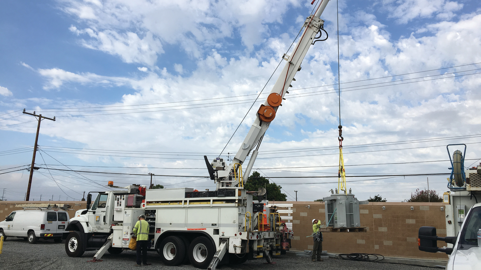 Isolation transformers being installed to limit ground fault current for ignition testing.