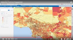 GIS display illustrating customer segmentation about attitudes toward using the internet. GIS display illustrating customer segmentation about attitudes toward using the internet.
