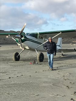 One of Eriksen&rsquo;s favorite things to do is fly his Cessna Skywagon to the outer coast of Alaska, near Yakutat, and beach comb for glass balls and treasures.
