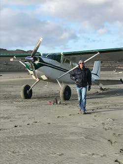 One of Eriksen’s favorite things to do is fly his Cessna Skywagon to the outer coast of Alaska, near Yakutat, and beach comb for glass balls and treasures. One of Eriksen’s favorite things to do is fly his Cessna Skywagon to the outer coast of Alaska, near Yakutat, and beach comb for glass balls and treasures.
