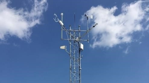 NYS Mesonet weather station in Manhattan.
