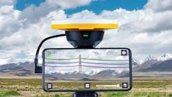 The AR tool visualizes a 3D model of a transmission line design against the backdrop of the physical world. The AR tool visualizes a 3D model of a transmission line design against the backdrop of the physical world.