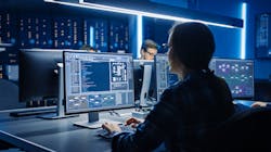 Cybersecurity experts at work. Cybersecurity experts at work.