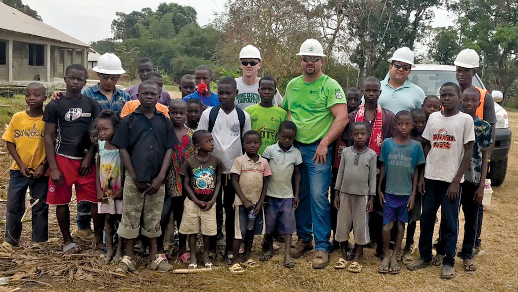 The local community in Liberia rallied around the American linemen to help them during their volunteer project and thank them for their service.