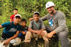 Kyle Weber with TCEC based in Hooker, Oklahoma, formed many friendships with locals in Sillab, Guatemala. Kyle Weber with TCEC based in Hooker, Oklahoma, formed many friendships with locals in Sillab, Guatemala.