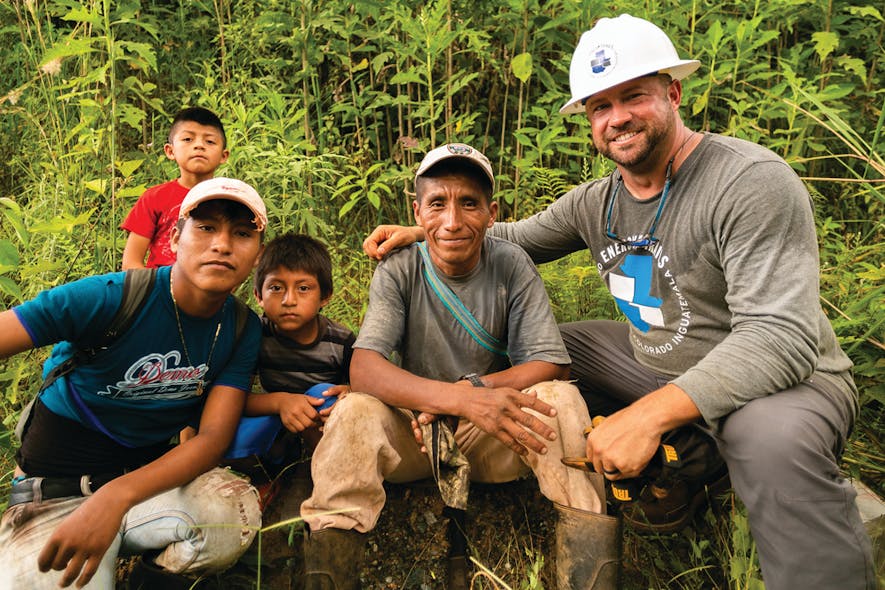 Kyle Weber with TCEC based in Hooker, Oklahoma, formed many friendships with locals in Sillab, Guatemala.
