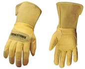 Youngstown 11 3255 60 Leather Utility Wide Cuff Lineman Performance Work Glove