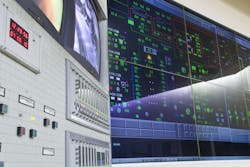 A power plant control room A power plant control room