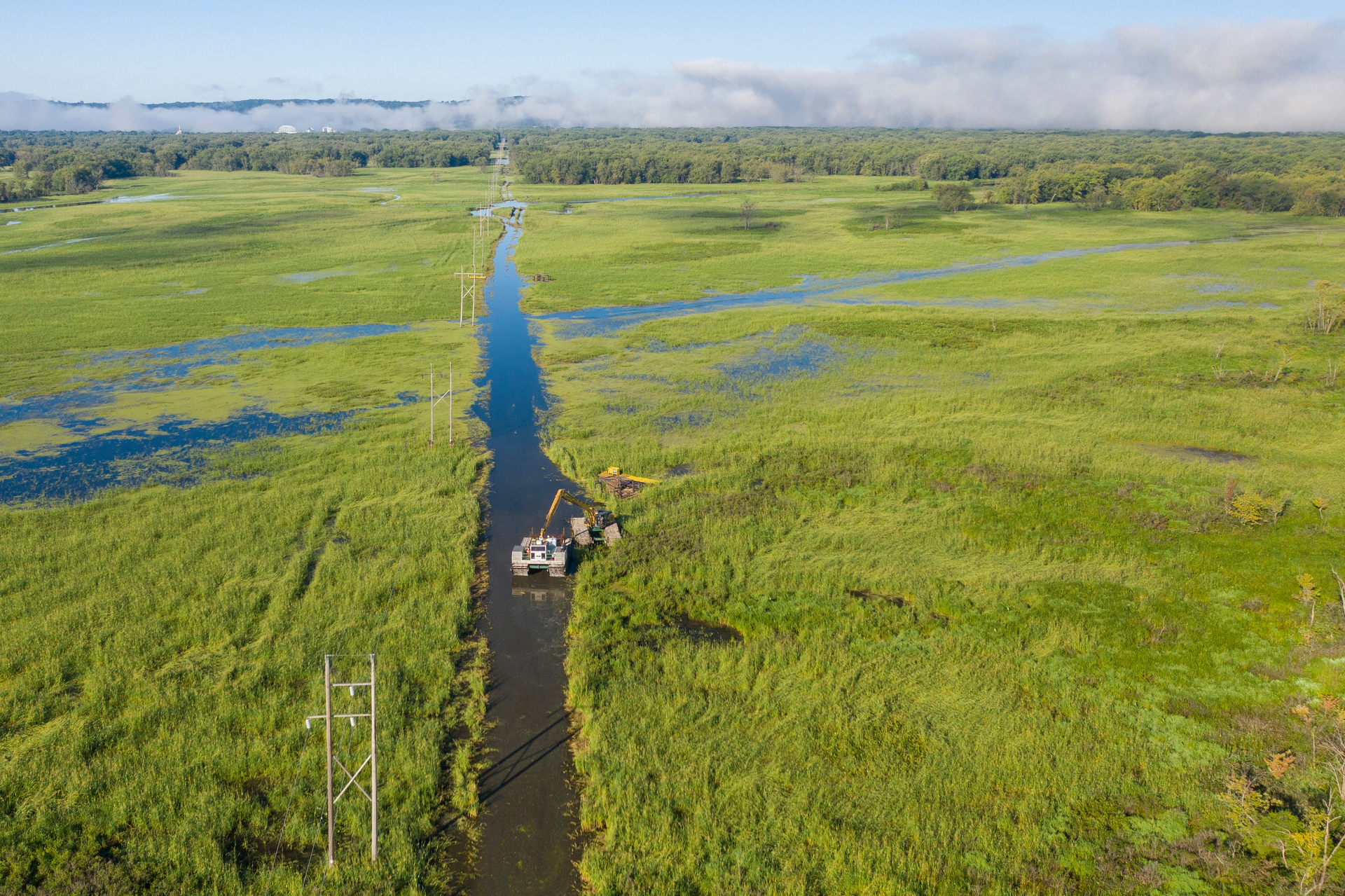 Because the line is located in an environmentally sensitive area that is home to many protected species, replacing it requires a unique level of effort.