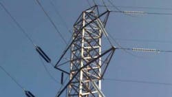 Aluminum lattice tower. Aluminum lattice tower.