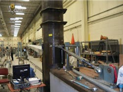 Test pole and guys. Test pole and guys.