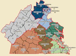 The seven construction zones for Dominion Energy's strategic undergrounding projects. The seven construction zones for Dominion Energy's strategic undergrounding projects.