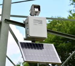 LineVision's non-contact power line monitoring system. LineVision's non-contact power line monitoring system.