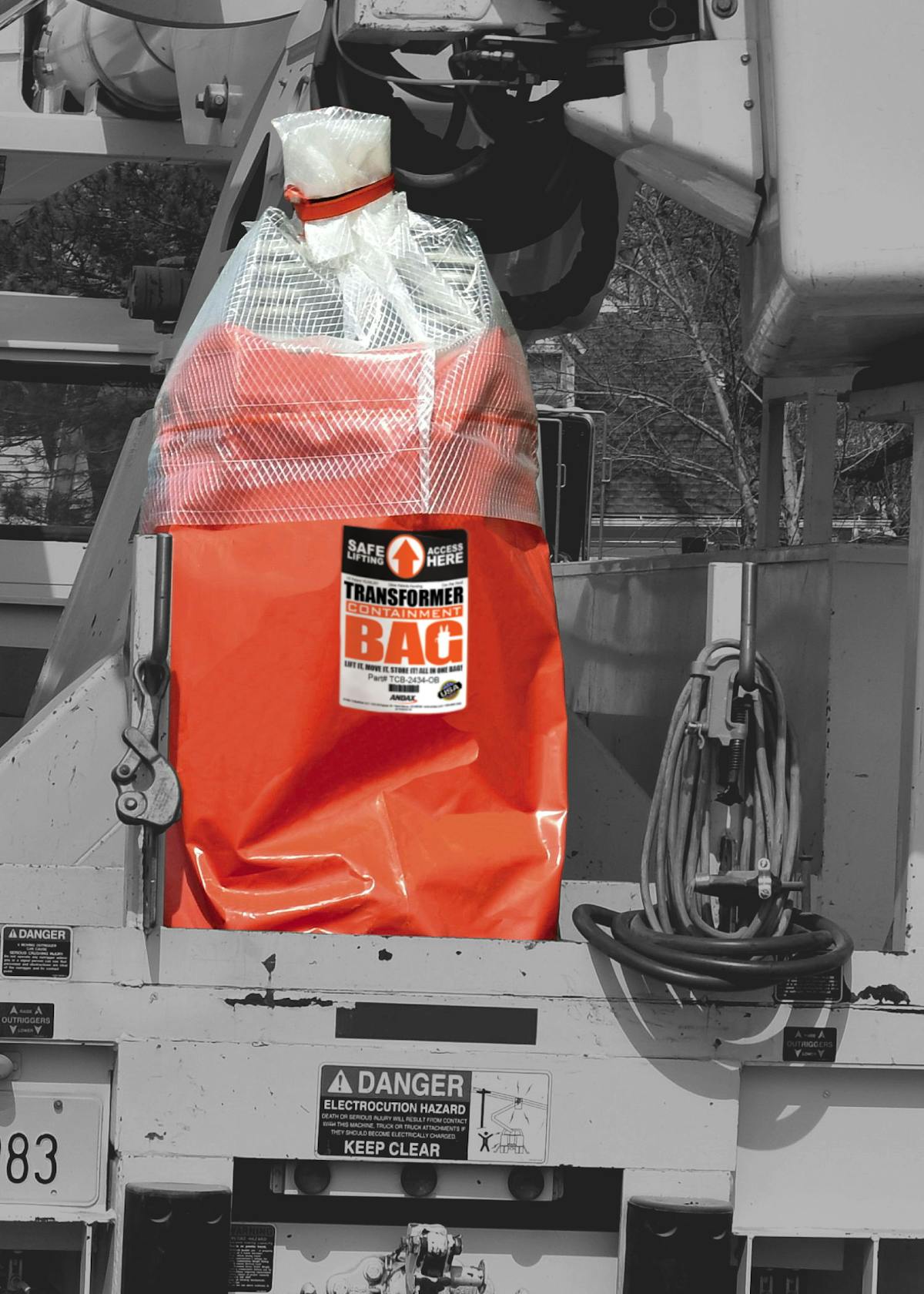 Transformer online containment bags