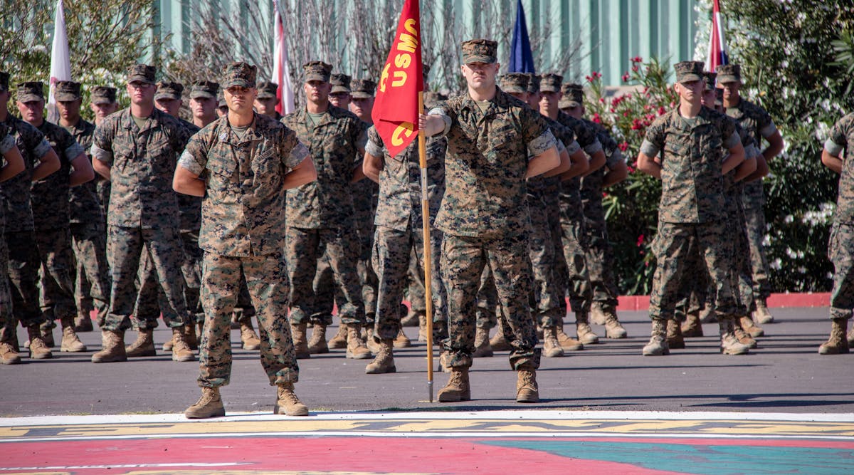 Marines at Camp Pendleton&apos;s parade ground