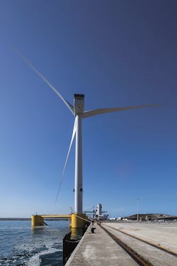 The platform produced by Navantia-Windar at Ferrol’s Port. The platform produced by Navantia-Windar at Ferrol’s Port.