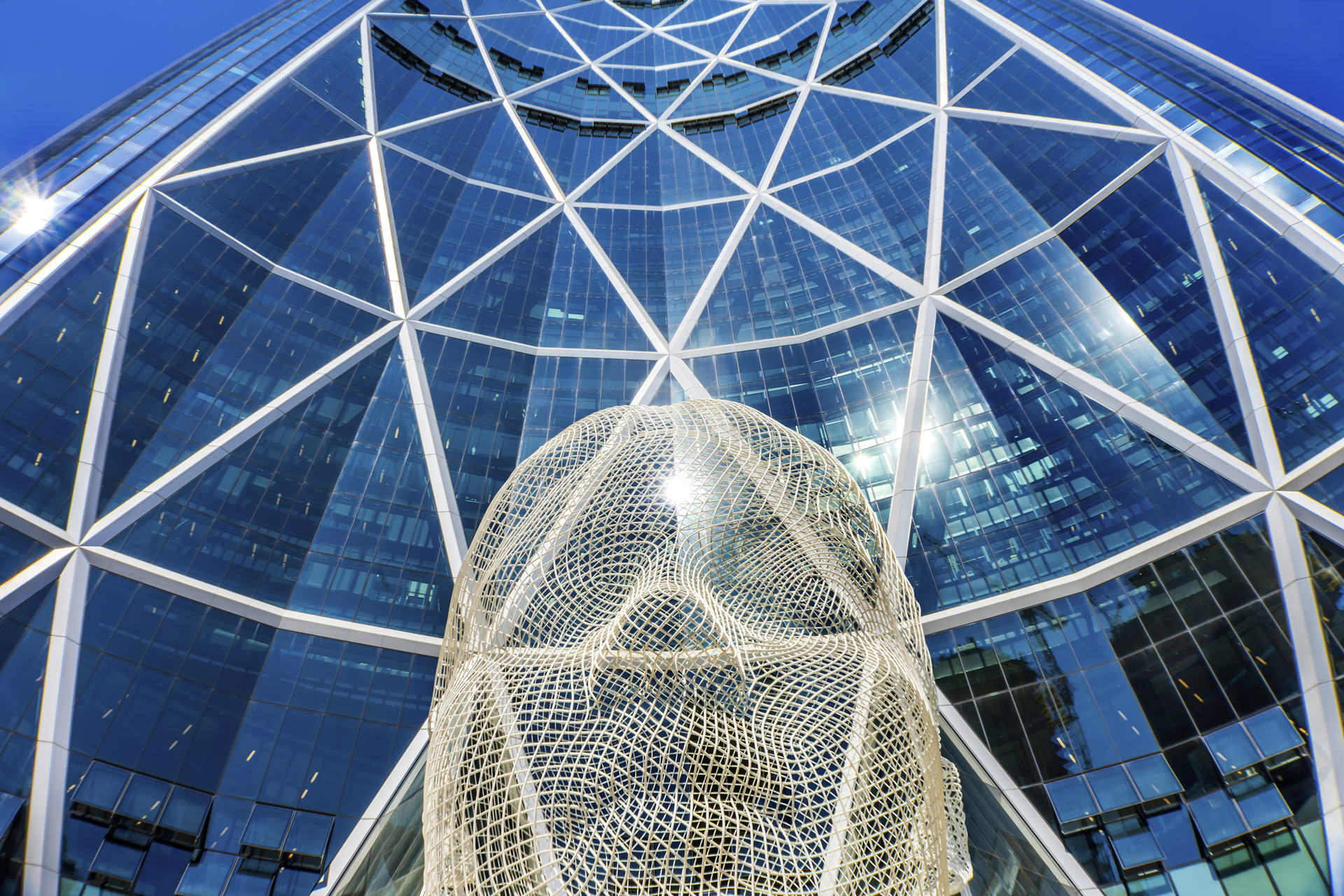 Sculpture in downtown Calgary, Alberta.