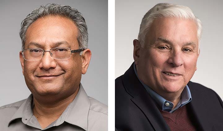 David Narang, left, and Richard DeBlasio, right, are two of the pioneers behind IEEE Standard 1547 and its 2018 update.