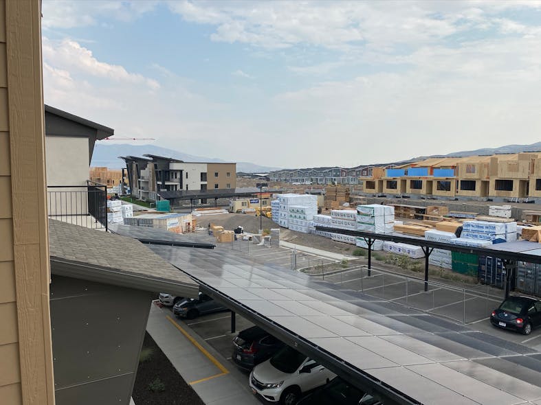 Construction continues at the Soleil Lofts site in Utah. Partners include Rocky Mountain Power, sonnen and real estate firm the Wasatch Group.