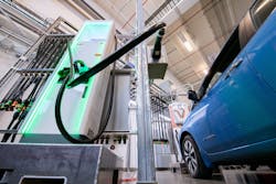 The laboratory's Energy Systems Integration Facility allows researchers to evaluate various aspects of electric vehicle fast-charging capabilities. The laboratory's Energy Systems Integration Facility allows researchers to evaluate various aspects of electric vehicle fast-charging capabilities.