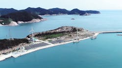 The island of Seogeochado where the project is based.