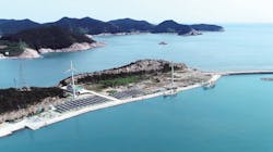 The island of Seogeochado where the project is based. The island of Seogeochado where the project is based.