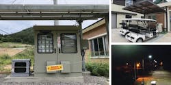 Customer facilities including EV charger and dc lights. Customer facilities including EV charger and dc lights.
