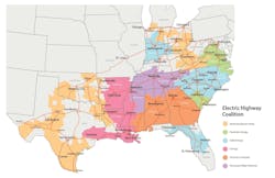 Electric Highway Coalition Map Electric Highway Coalition Map