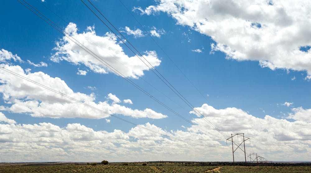 Transmission line in New Mexico.