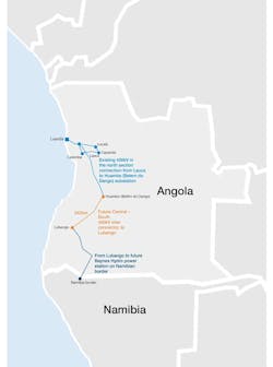 Map Angola Vertical Map Angola Vertical