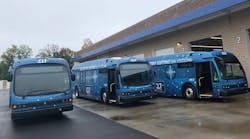 Figure 1: Charlotte Area Transit System electric buses.