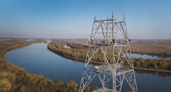 One of three program river crossings, the Meredosia-Ipava Illinois River crossing towers in Central Illinois are the tallest in the Ameren system. Standing at 486 feet tall with a span of more than 3,700 feet between the two large towers and 7,300 feet between the two dead-end towers. 'Massive', 'big' and 'enormous' is how the towers are described by co-workers. It's also a huge investment bringing greater energy reliability, increased transmission capacity and lower-cost energy from renewable sources for Midwestern families and businesses. One of three program river crossings, the Meredosia-Ipava Illinois River crossing towers in Central Illinois are the tallest in the Ameren system. Standing at 486 feet tall with a span of more than 3,700 feet between the two large towers and 7,300 feet between the two dead-end towers. 'Massive', 'big' and 'enormous' is how the towers are described by co-workers. It's also a huge investment bringing greater energy reliability, increased transmission capacity and lower-cost energy from renewable sources for Midwestern families and businesses.