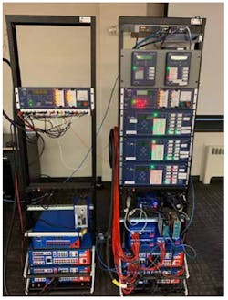 ComEd's lab setup. ComEd's lab setup.