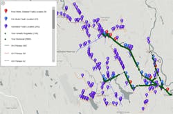Outage events after work completion. Outage events after work completion.