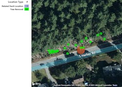 Outages related to tree removals post-SRP efforts. Outages related to tree removals post-SRP efforts.