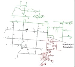 Advanced simulation and lab studies such as these require detailed electrical representations of the network, in this case, of the Spencerport substation and associated feeders. Advanced simulation and lab studies such as these require detailed electrical representations of the network, in this case, of the Spencerport substation and associated feeders.