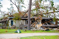 For some customers, a loss of electricity was only one of many problems they were facing. This home in Lake Charles was destroyed when Hurricane Laura blew a pine tree onto it.