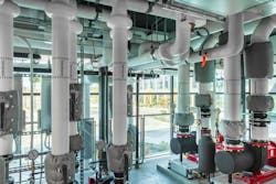 Central energy plant at the Scott Morris Center for Energy Innovation. Central energy plant at the Scott Morris Center for Energy Innovation.